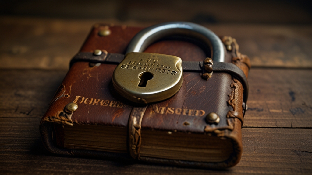 An image showing an old book of success secrets leading to the Goals Manual Book