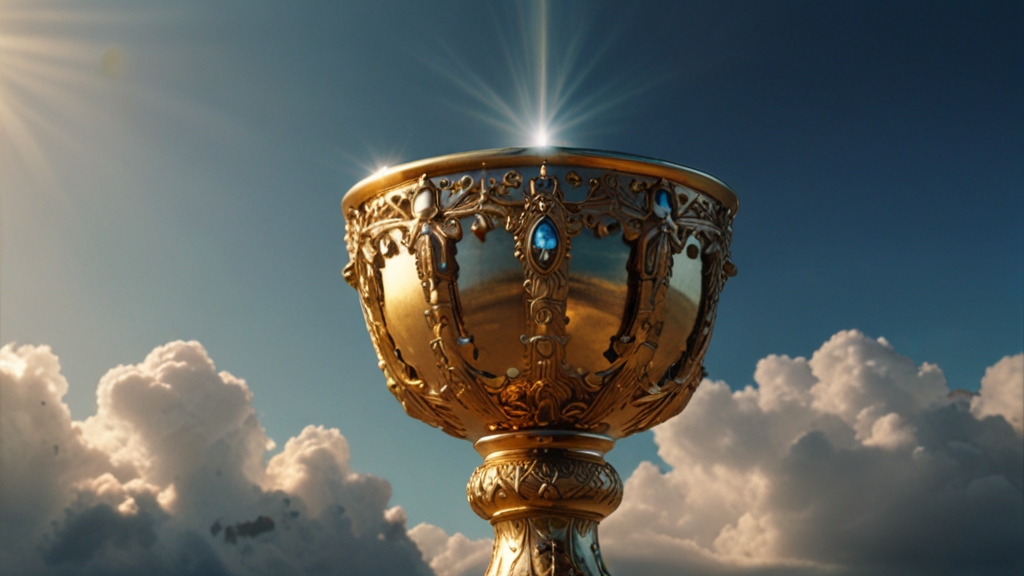 An image of the Holy Grail, hinting at the system of achieving success